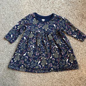 3-6M Floral Navy Old Navy Dress